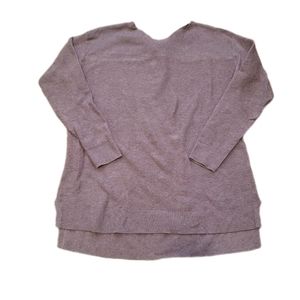 Elle Pink Tunic Sweater with Bow Cutout Back Detail Size M